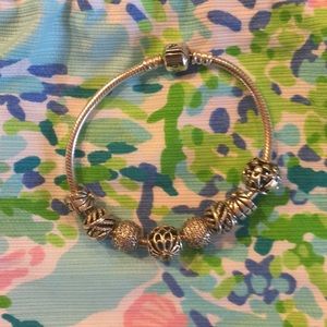 Pandora bracelet with charms!
